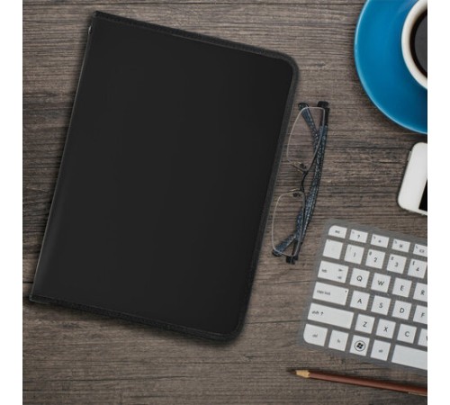 Папка для документов и тетрадей на молнии пластиковая BRAUBERG А4, 320х230 мм, черная, 271714