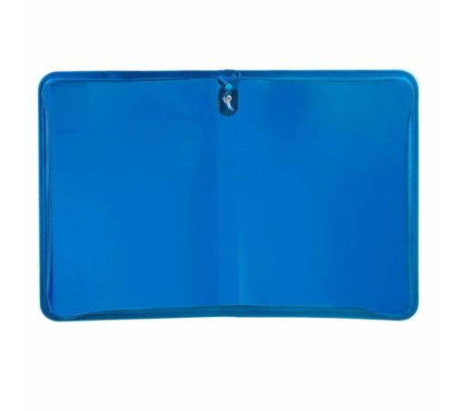 Папка для документов и тетрадей на молнии пластиковая BRAUBERG А4, 320х230 мм, синяя, 271715