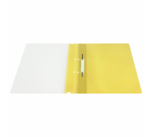 Скоросшиватель пластиковый с перфорацией STAFF, А4, 100/120 мкм, желтый, 271716