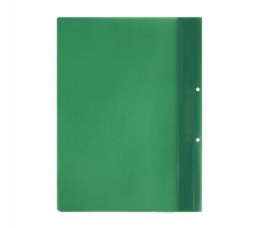 Скоросшиватель пластиковый с перфорацией STAFF, А4, 100/120 мкм, зеленый, 271717