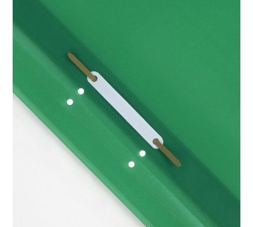 Скоросшиватель пластиковый с перфорацией STAFF, А4, 100/120 мкм, зеленый, 271717