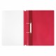 Скоросшиватель пластиковый с перфорацией STAFF, А4, 100/120 мкм, красный, 271718