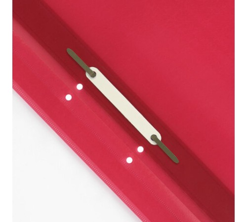 Скоросшиватель пластиковый с перфорацией STAFF, А4, 100/120 мкм, красный, 271718