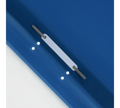 Скоросшиватель пластиковый с перфорацией STAFF, А4, 100/120 мкм, синий, 271719