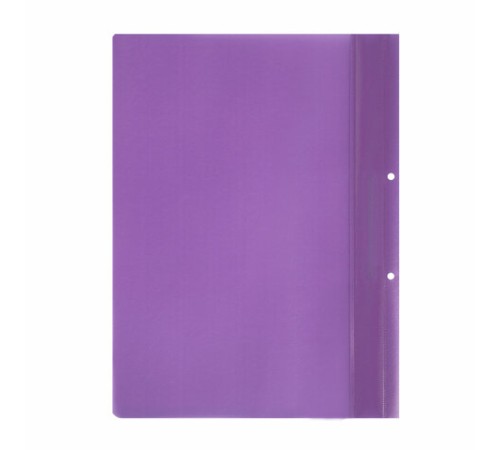 Скоросшиватель пластиковый с перфорацией STAFF, А4, 100/120 мкм, фиолетовый, 271720