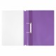 Скоросшиватель пластиковый с перфорацией STAFF, А4, 100/120 мкм, фиолетовый, 271720