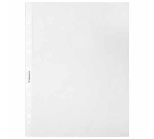 Папки-файлы перфорированные А4 BRAUBERG, КОМПЛЕКТ 20 шт., гладкие, 30 мкм, 271828