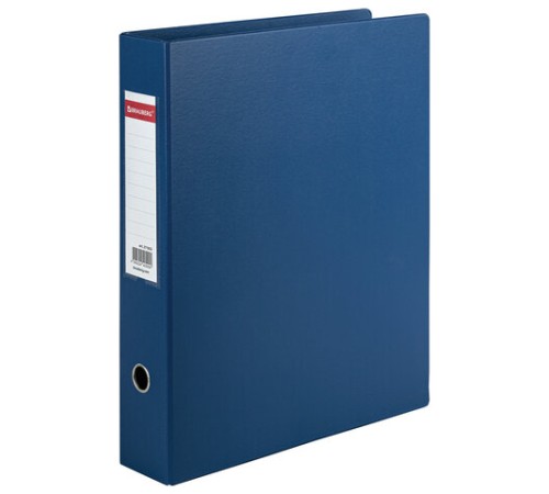 Папка-регистратор БОЛЬШОГО ФОРМАТА А3 с двухсторонним покрытием из ПВХ, 70 мм, синяя, BRAUBERG, 271832