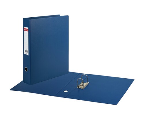 Папка-регистратор БОЛЬШОГО ФОРМАТА А3 с двухсторонним покрытием из ПВХ, 70 мм, синяя, BRAUBERG, 271832