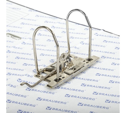 Папка-регистратор ШИРОКИЙ КОРЕШОК 90 мм с мраморным покрытием, черная, BRAUBERG, 271833