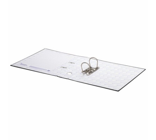 Папка-регистратор ШИРОКИЙ КОРЕШОК 90 мм с покрытием из ПВХ, черная, BRAUBERG, 271835