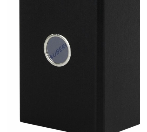 Папка-регистратор ШИРОКИЙ КОРЕШОК 90 мм с покрытием из ПВХ, черная, BRAUBERG, 271835