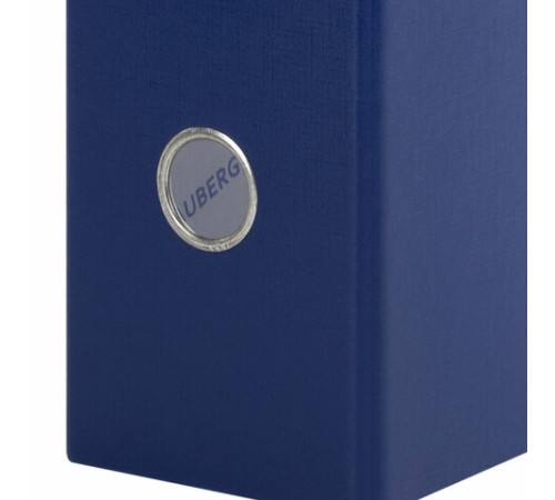 Папка-регистратор ШИРОКИЙ КОРЕШОК 90 мм с покрытием из ПВХ, синяя, BRAUBERG, 271836