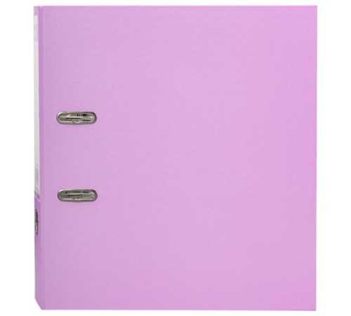 Папка-регистратор BRAUBERG PASTEL ламинированная, 75 мм, цвет лиловый, 271837