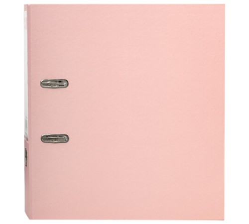 Папка-регистратор BRAUBERG PASTEL ламинированная, 75 мм, цвет персиковый, 271838