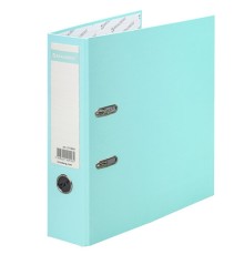 Папка-регистратор BRAUBERG PASTEL ламинированная, 75 мм, цвет мятный, 271839