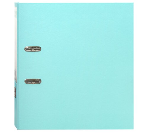 Папка-регистратор BRAUBERG PASTEL ламинированная, 75 мм, цвет мятный, 271839