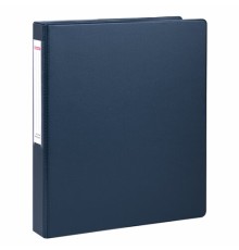 Папка на 2 кольцах, ПРОЧНАЯ, картон/ПВХ, BRAUBERG 