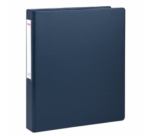 Папка на 2 кольцах, ПРОЧНАЯ, картон/ПВХ, BRAUBERG 