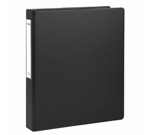 Папка на 2 кольцах, ПРОЧНАЯ, картон/ПВХ, BRAUBERG 