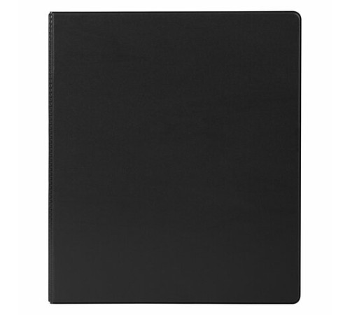 Папка на 2 кольцах, ПРОЧНАЯ, картон/ПВХ, BRAUBERG 