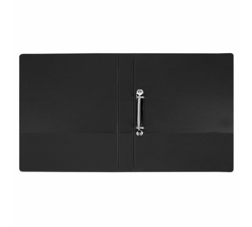 Папка на 2 кольцах, ПРОЧНАЯ, картон/ПВХ, BRAUBERG 