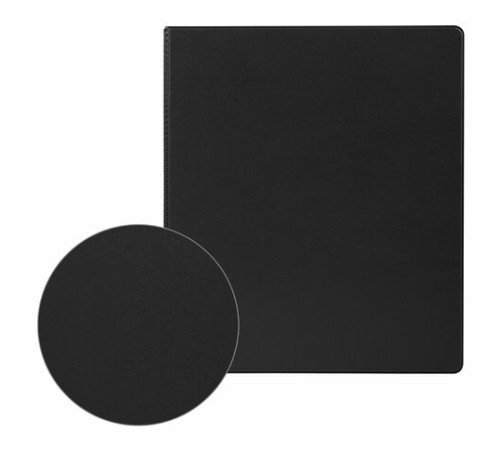 Папка на 2 кольцах, ПРОЧНАЯ, картон/ПВХ, BRAUBERG 