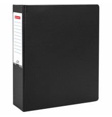 Папка на 2 кольцах, ПРОЧНАЯ, картон/ПВХ, BRAUBERG 