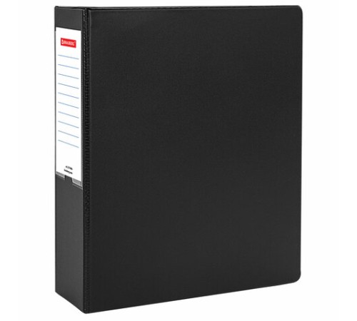 Папка на 2 кольцах, ПРОЧНАЯ, картон/ПВХ, BRAUBERG 