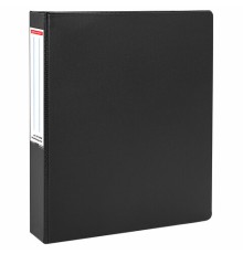 Папка на 4 кольцах, ПРОЧНАЯ, картон/ПВХ, BRAUBERG 