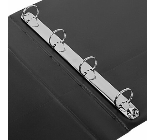 Папка на 4 кольцах, ПРОЧНАЯ, картон/ПВХ, BRAUBERG 