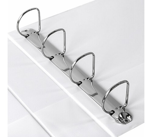 Папка ПАНОРАМА на 4 кольцах, ПРОЧНАЯ, картон/ПВХ, BRAUBERG 