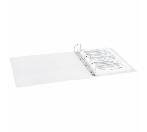 Папка ПАНОРАМА на 4 кольцах, ПРОЧНАЯ, картон/ПВХ, BRAUBERG 