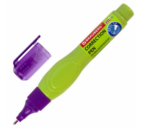 Ручка-корректор 10 мл ВЫГОДНАЯ УПАКОВКА, КОМПЛЕКТ 3 штуки, BRAUBERG MIX, 271921