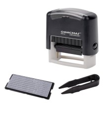 Штамп самонаборный 4-строчный ОФИСМАГ, оттиск 48х18 мм, 