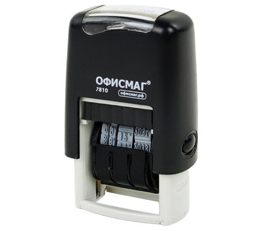 Датер-мини ОФИСМАГ, месяц цифрами, оттиск 22х4 мм, 