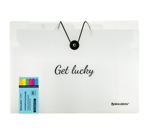 Папка-органайзер на резинке 8 отделений, BRAUBERG 