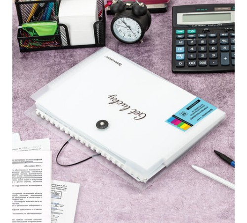 Папка-органайзер на резинке 8 отделений, BRAUBERG 