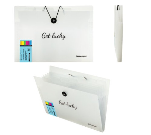 Папка-органайзер на резинке 8 отделений, BRAUBERG 