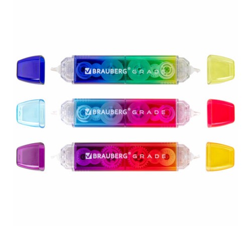 Корректирующая лента двусторонняя 5 мм x 10 м, BRAUBERG 