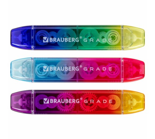 Корректирующая лента двусторонняя 5 мм x 10 м, КОМПЛЕКТ 3 штуки, BRAUBERG 