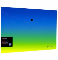 Папка-конверт с кнопкой BRAUBERG 