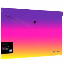 Папка-конверт с кнопкой BRAUBERG 