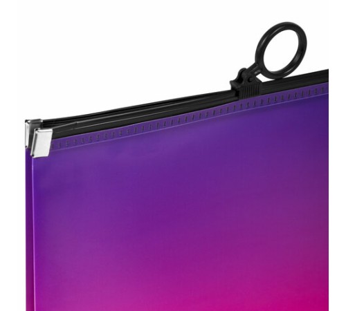 Папка-конверт расширяющаяся СУПЕР КОМПЛЕКТ 3 ШТ. на молнии BRAUBERG 