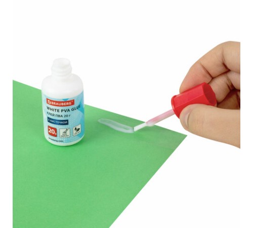 Набор клея BRAUBERG (клей-карандаш PVP 10 г, клей ПВА 45 г, клей ПВА 20 г с кисточкой), блистер, 271978