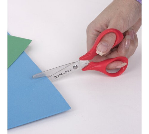 Набор: клей + ножницы BRAUBERG (клей-карандаш PVP 10 г, клей ПВА 45 г, ножницы 13 см), блистер, 271979