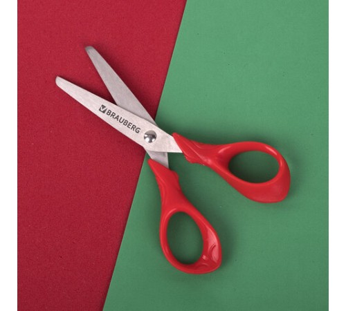 Набор: клей + ножницы BRAUBERG (клей-карандаш PVP 10 г, клей ПВА 45 г, ножницы 13 см), блистер, 271979