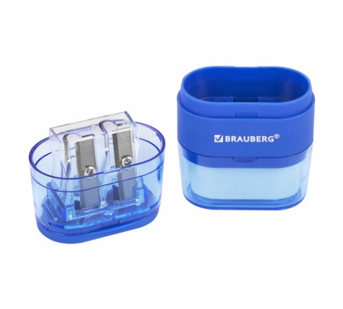 Точилка с ластиком 2 в 1 BRAUBERG 