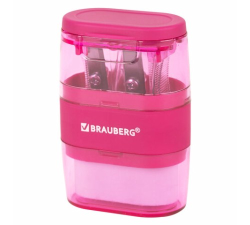 Точилка с ластиком 2 в 1 BRAUBERG 