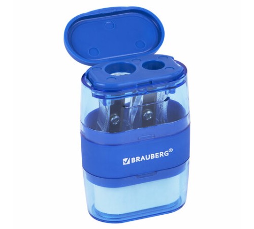 Точилка с ластиком 2 в 1 BRAUBERG 